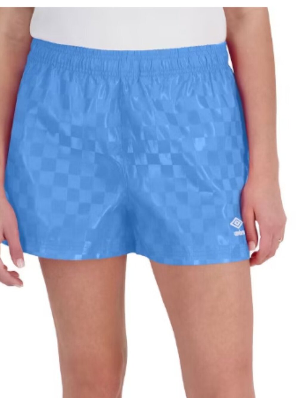 NEW Umbro Soccer Shorts Checkerboard Retro Athletic SZ M